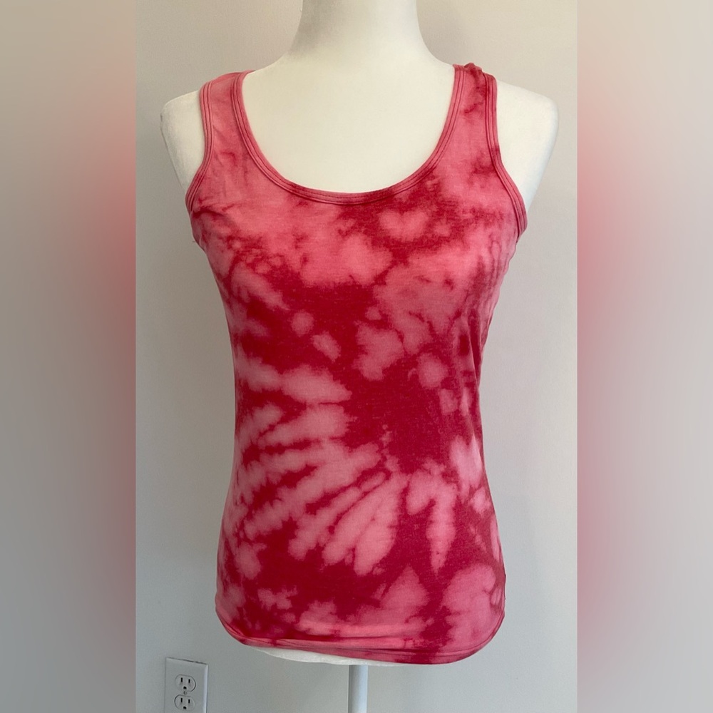 Gildan red/pink tie dye tank top size S - Picture 2 of 6